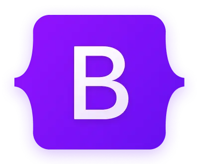 Bootstrap framework logo for responsive web development