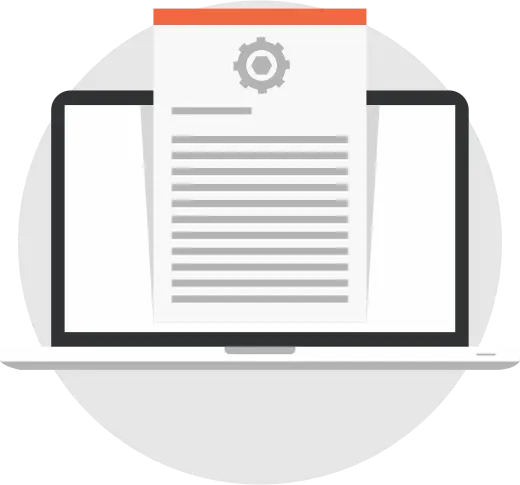 Automated reporting feature icon for compliance system