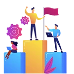 Result oriented digital marketing showing growth in leads and sales