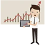 Website investment protection icon showing safeguarding of digital assets and traffic
