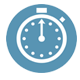 Lost time icon showing business downtime after website hacking incident