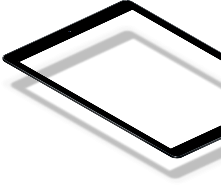 Tablet shape mockup