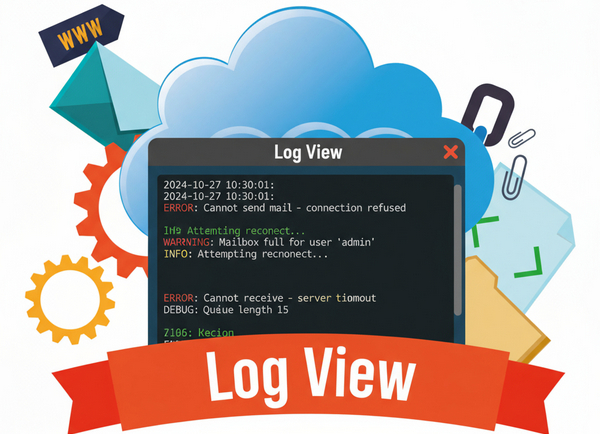 Screenshot of server log analysis