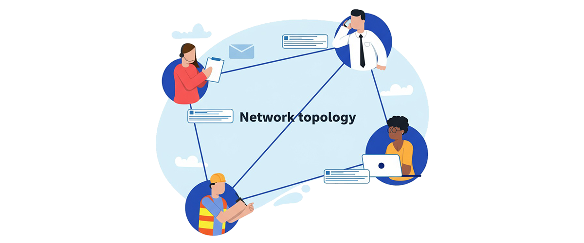 Simplified email network path diagram