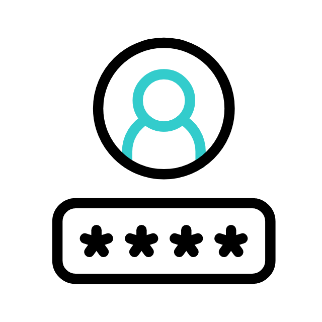 Login authentication illustration showing credential entry failure
