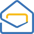 Secure business email dashboard illustration with productivity tools