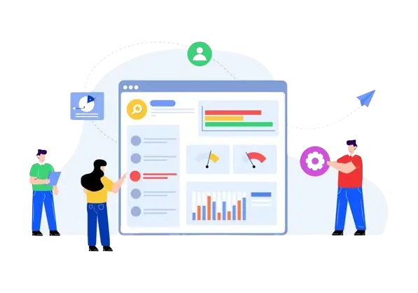 Spreadsheet interface showing data analysis and charts in Zoho Sheet