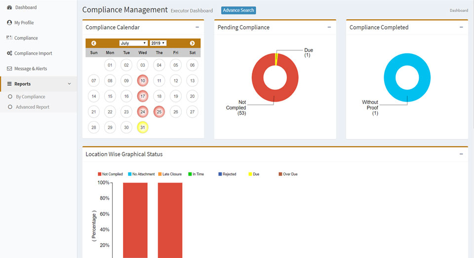 JIL Compliance Management Tool